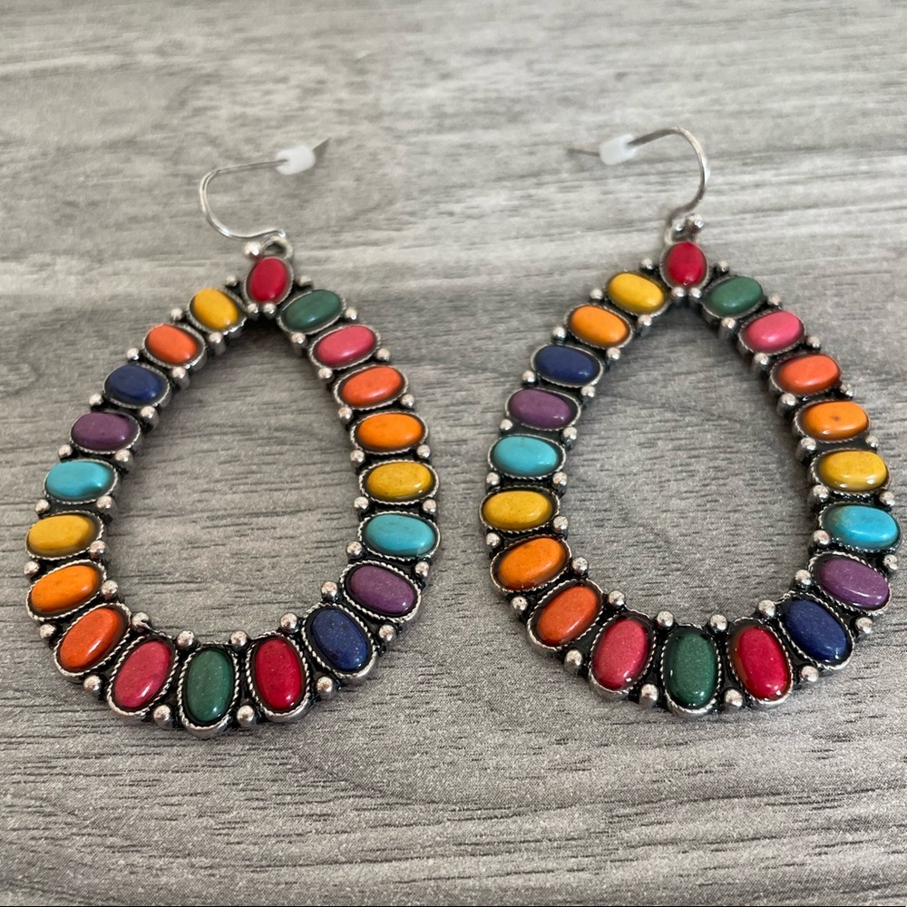 🎉❤️Alexandria Multicolor Teardrop Earrings